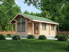 Проект №6 баня из бруса 8,5х7,5