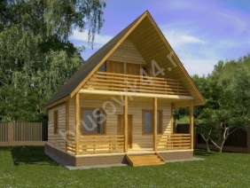 Проект №18 дома из бруса 7х8