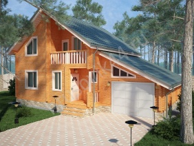 Проект №58 дома из бруса 9х12