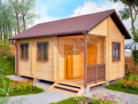 Проект №8 баня из бруса 6х4