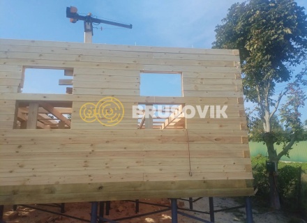 Дом 8х10,5 м из профилированного бруса 145х145мм с. Пощупово, Рыбновский район, Рязанская область