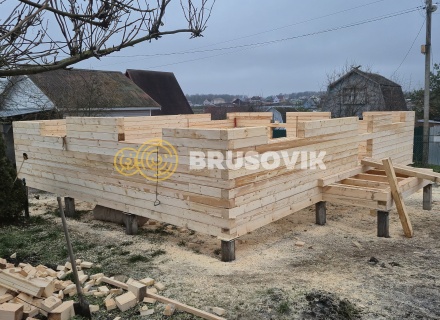 Дом 7х9м из профилированного бруса 145х145мм СНТ Литейщик, Каширский район, Московская область