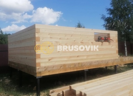 Баня 6х4м из профилированного бруса 145х145мм д. Вятчинки, Ивановская область