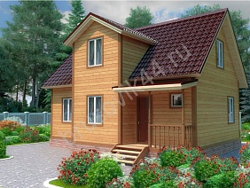 Проект №73 дома из бруса 7х9