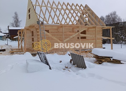 Баня 6х9 м. из профилированного бруса 145х145 мм. в г. Заволжье, Городецкий район, Нижегородская область