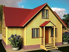 Проект №11 дома из бруса 6х10