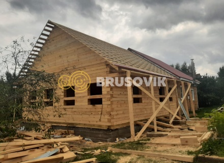 Дом 8,5х9 м из обрезного бруса 150х200 мм в посёлке Филино, г. Ярославль.