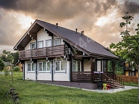 Проект №52 дома из бруса 8x11,2