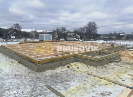 Дом 8х12 м из профилированного бруса 145х145 мм по индивидуальному проекту в д. Измайлово, Дмитровский городской округ, Московская область