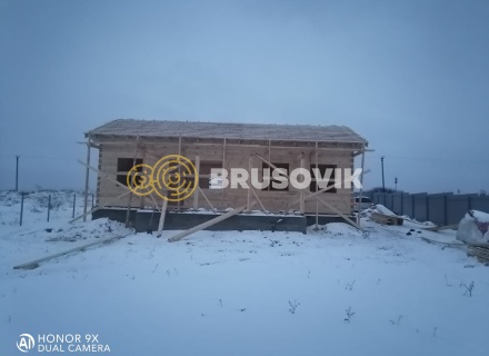 Дом 8х12 м из профилированного бруса 145х145 мм по индивидуальному проекту в д. Измайлово, Дмитровский городской округ, Московская область