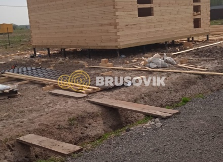 Дом 7х7,5м из профилированного бруса 145х145мм по индивидуальному проекту в селе Юсупово, городской округ Домодедово, Московская область