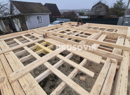 Дом 7х9м из профилированного бруса 145х145мм СНТ Литейщик, Каширский район, Московская область