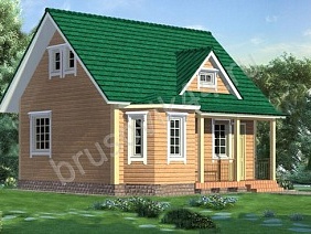 Проект №16 дома из бруса 7х7,5