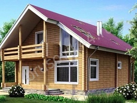 Проект №8 дома из бруса 9,5х12,5