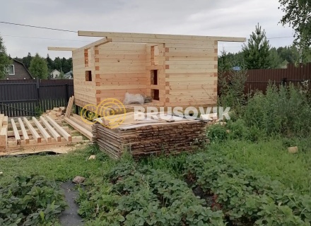 Баня 6х4м из профилированного бруса 145х145мм д. Вятчинки, Ивановская область