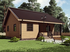 Проект №95 дома из бруса 8х10