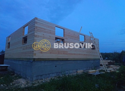 Дом 8х9м из профилированного бруса 145х145мм в д. Гумнищи,  Балахнинский район, Нижегородская область