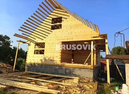 Дом 8х9м из профилированного бруса 145х145мм в д. Гумнищи,  Балахнинский район, Нижегородская область