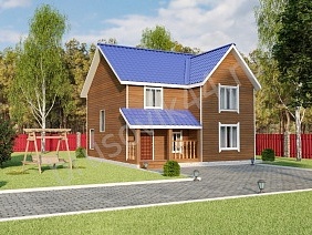 Проект №68 дома из бруса 10х9