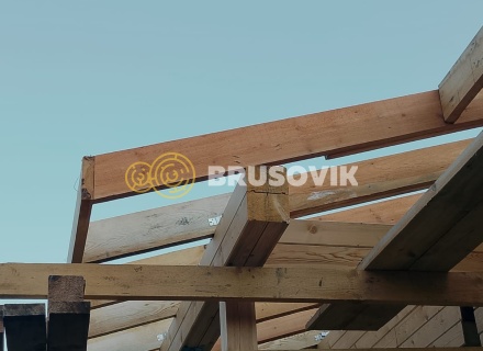 Дом 9х13м из профилированного бруса 145х195мм в СНТ "Галант",  Заокский район, Тульская область