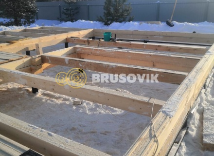Дом 7х8 м из профилированного бруса 145х145 мм по проекту № 62 в коттеджном посёлке Лесной Ручей, Некрасовский район, Ярославская область