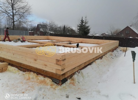 Дом 12х12м из профилированного бруса 145х195мм по индивидуальному проекту в р.п. им. Цюрупы, г.о. Воскресенск, Московская область