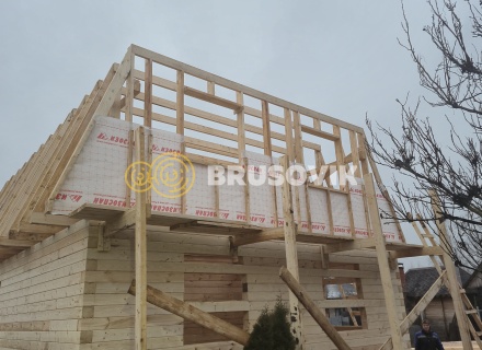 Дом 7х9м из профилированного бруса 145х145мм СНТ Литейщик, Каширский район, Московская область