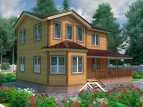 Проект №78 дома из бруса 7х9