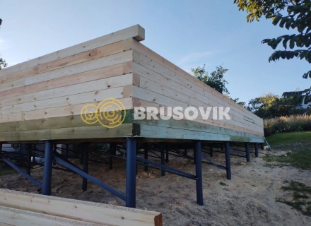 Дом 8х10,5 м из профилированного бруса 145х145мм с. Пощупово, Рыбновский район, Рязанская область
