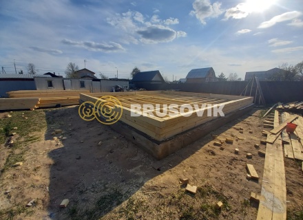 Полутораэтажный дом 9х9м из обрезного бруса 150х150мм по индивидуальному проекту в деревне Соболево, Орехово-Зуевский городской округ, Московская область