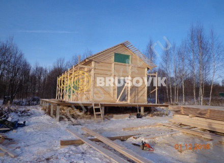  Дом 6,2х12,2 м из профилированного бруса 145х145 мм