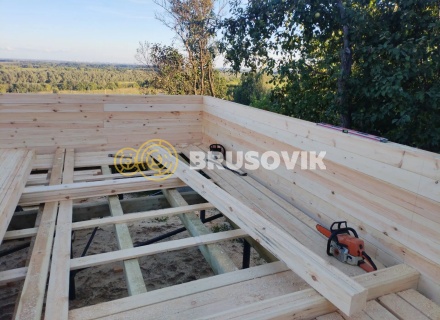 Дом 8х10,5 м из профилированного бруса 145х145мм с. Пощупово, Рыбновский район, Рязанская область