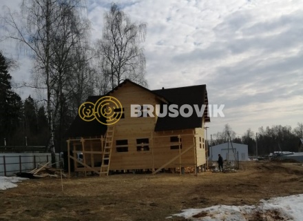 Дом 7,5х10 м. из профилированного бруса 145х145 мм. по индивидуальному проекту в с. Семёновское