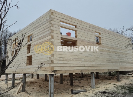 Дом 7х9м из профилированного бруса 145х145мм СНТ Литейщик, Каширский район, Московская область