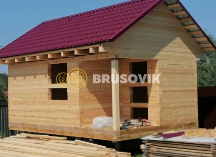 Баня 6х4м из профилированного бруса 145х145мм д. Вятчинки, Ивановская область