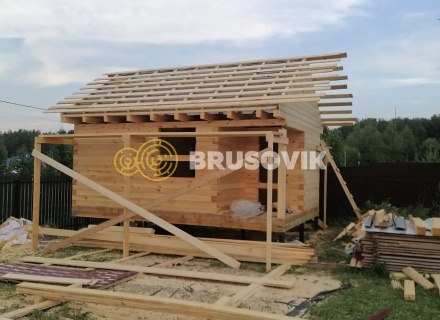Баня 6х4м из профилированного бруса 145х145мм д. Вятчинки, Ивановская область