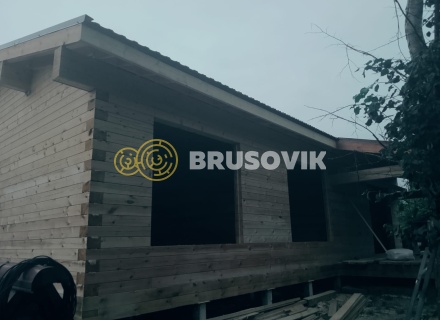 Дом 9х13м из профилированного бруса 145х195мм в СНТ "Галант",  Заокский район, Тульская область
