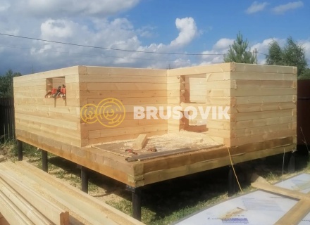 Баня 6х4м из профилированного бруса 145х145мм д. Вятчинки, Ивановская область