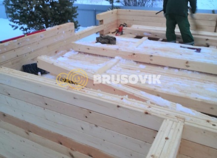 Дом 7х8 м из профилированного бруса 145х145 мм по проекту № 62 в коттеджном посёлке Лесной Ручей, Некрасовский район, Ярославская область