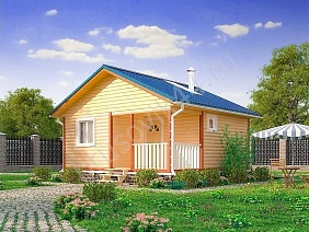 Проект №13 баня из бруса 6х6