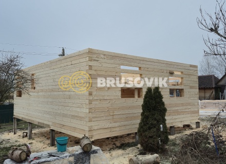 Дом 7х9м из профилированного бруса 145х145мм СНТ Литейщик, Каширский район, Московская область