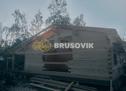 Дом 9х13м из профилированного бруса 145х195мм в СНТ "Галант",  Заокский район, Тульская область
