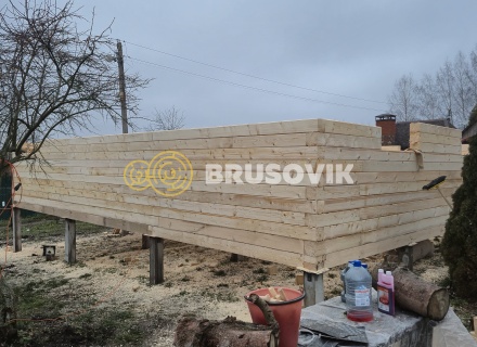 Дом 7х9м из профилированного бруса 145х145мм СНТ Литейщик, Каширский район, Московская область