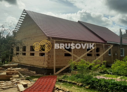 Дом 8,5х9 м из обрезного бруса 150х200 мм в посёлке Филино, г. Ярославль.