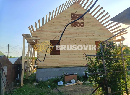 Дом 8х9м из профилированного бруса 145х145мм в д. Гумнищи,  Балахнинский район, Нижегородская область