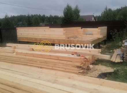Баня 6х4м из профилированного бруса 145х145мм д. Вятчинки, Ивановская область