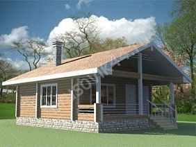 Проект №1 баня из бруса 7х9