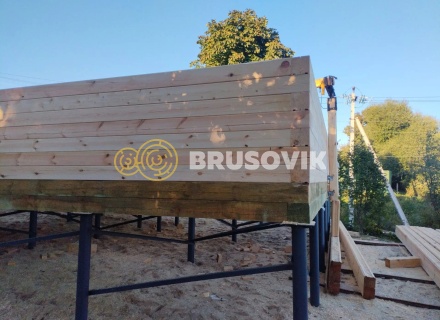Дом 8х10,5 м из профилированного бруса 145х145мм с. Пощупово, Рыбновский район, Рязанская область