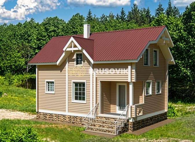 Проект №4 дома из бруса 6х9