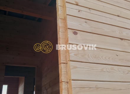Дом 9х13м из профилированного бруса 145х195мм в СНТ "Галант",  Заокский район, Тульская область